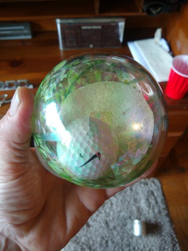 Glass Eye Studio Nike Golf Ball Sand Paperweight - Picture 7 of 11