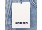 $520 Jacquemus The Straight De-Nîmes Mid Rise Denim Jeans Light Blue/Tabac Sz 30 — photo 4