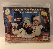 All Stuffed Up Snowman Family Felt Folks Kit 61102 by What's New