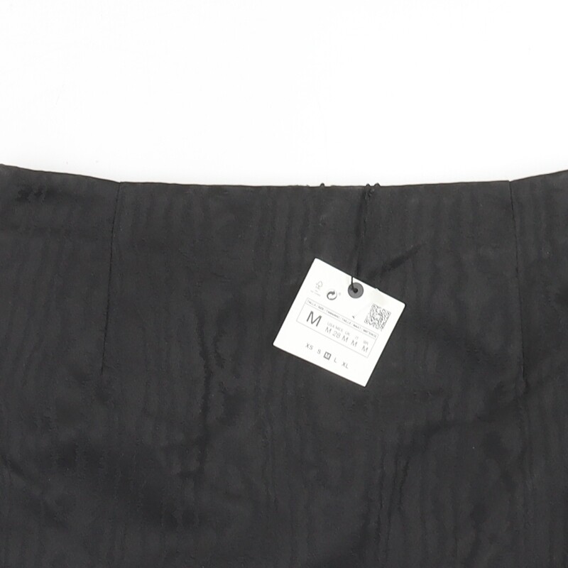 Zara Womens Pink Polyester Mini Skirt Size M Zip eBay