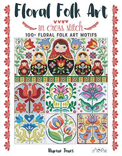 Floral Folk Art in Cross Stitch.by Jones New Fast Free Shipping** - Image 9