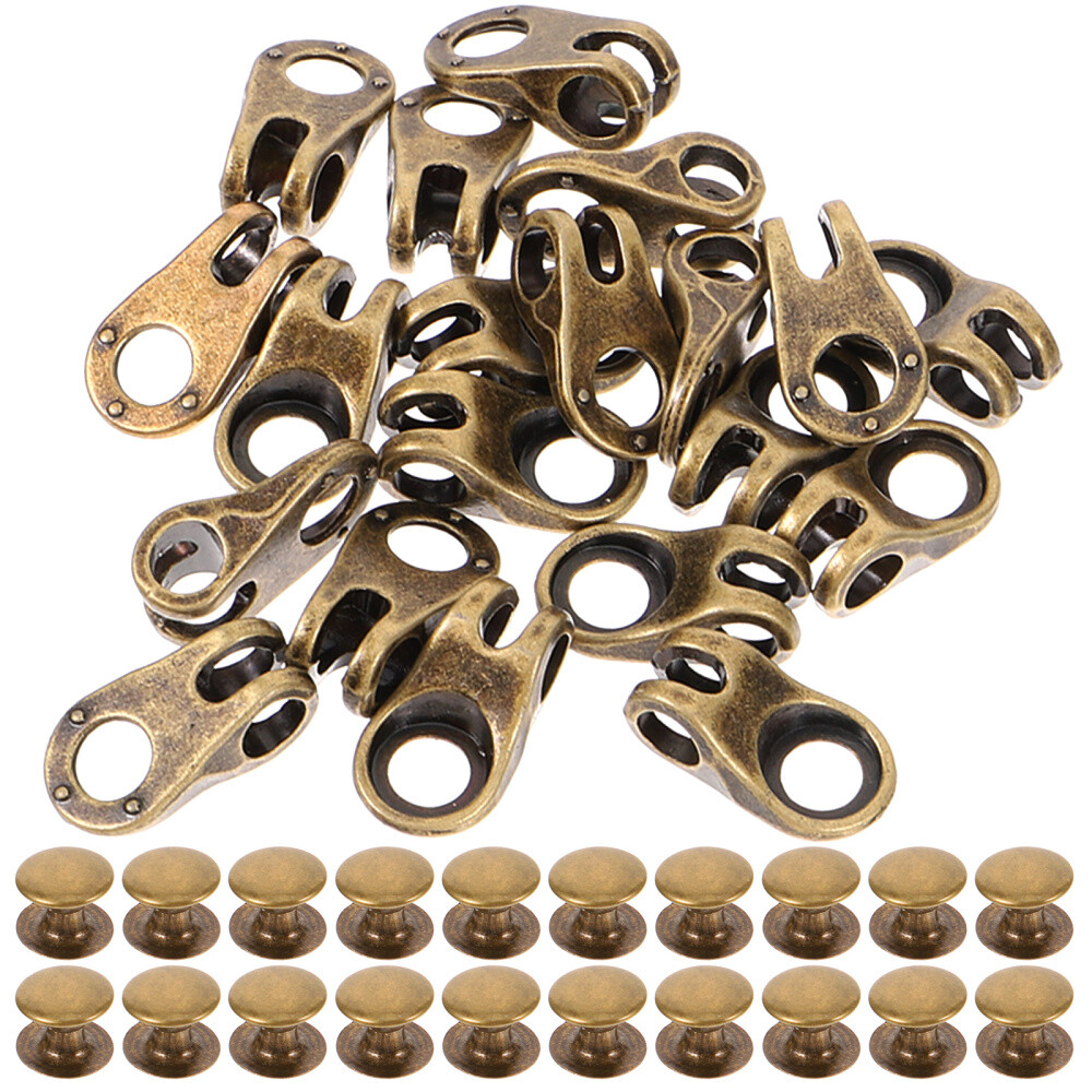 APL 20 Pezzi Fibbie per Lacci Ganci per Scarpe da Arrampicata Stivali Scarpe Accessori