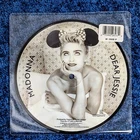 MADONNA DEAR JESSIE 7'' PICTURE DISC VINYL w/ PROMO CARD UK 1990 Like A Prayer