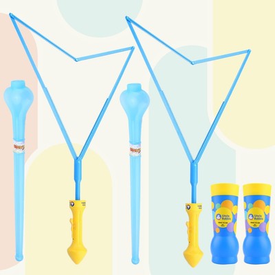 2 sets of Giant Bubble wand - includes 2 large bubble swords and 8 ounces