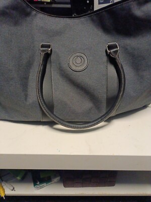Monat Grey Duffle Bag @ 16x12 With Shoulder Strap