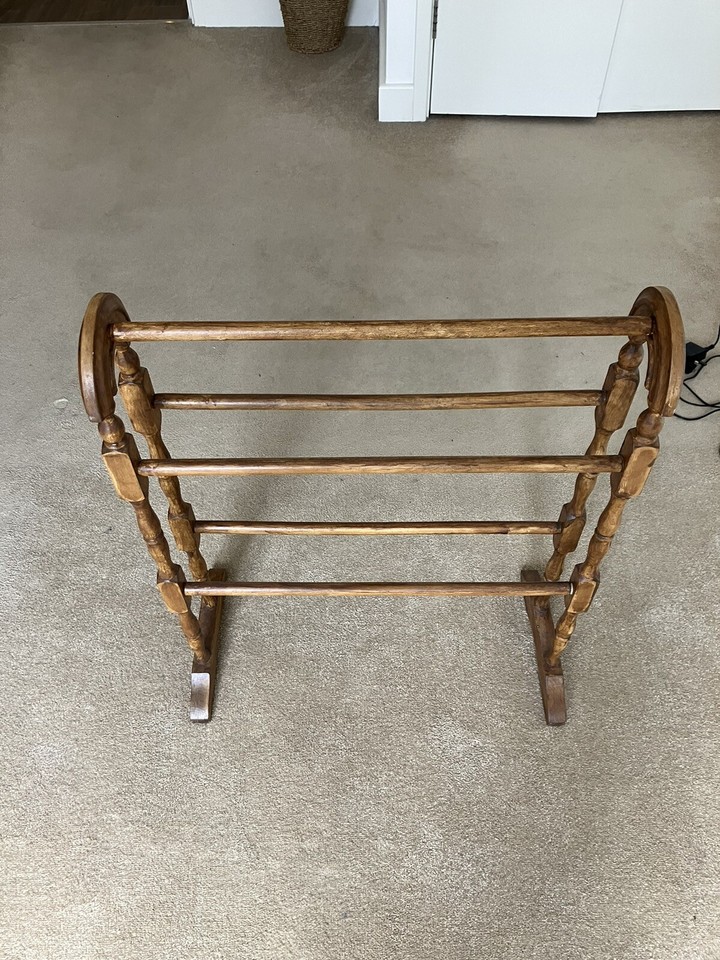 Vintage Wooden Clothes Horse eBay