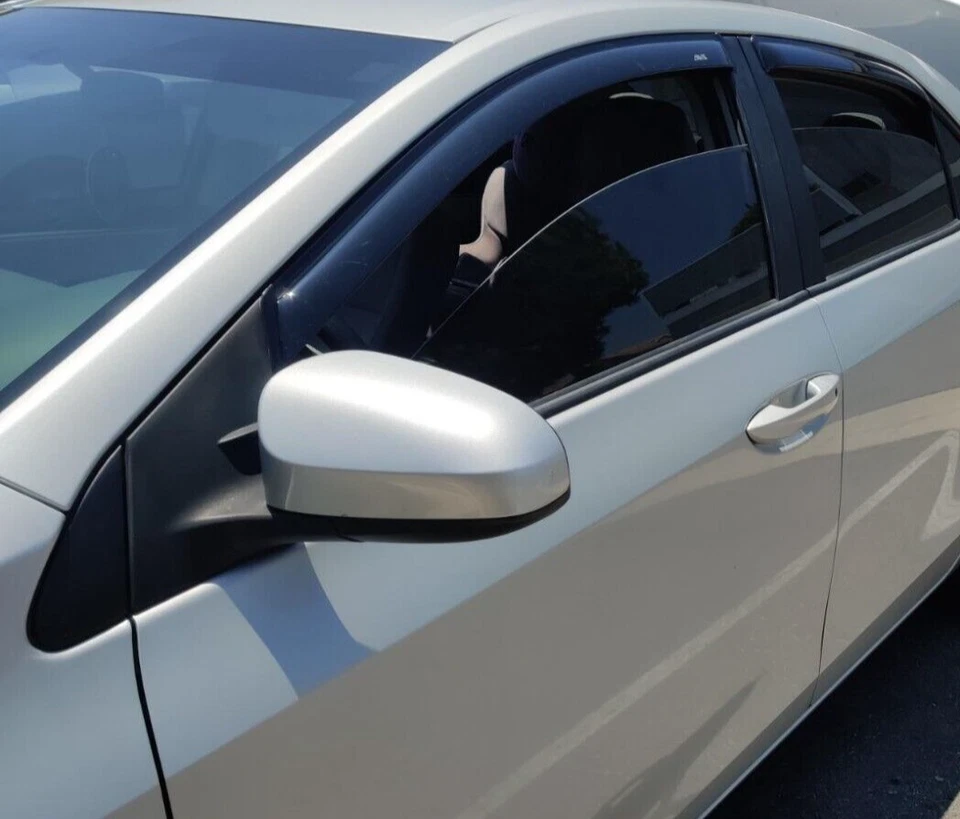 Protectores de lluvia contra humo AVS viseras de ventilación 3M cinta adhesiva para Toyota Corolla 2014-2019 Foto 4 de 4