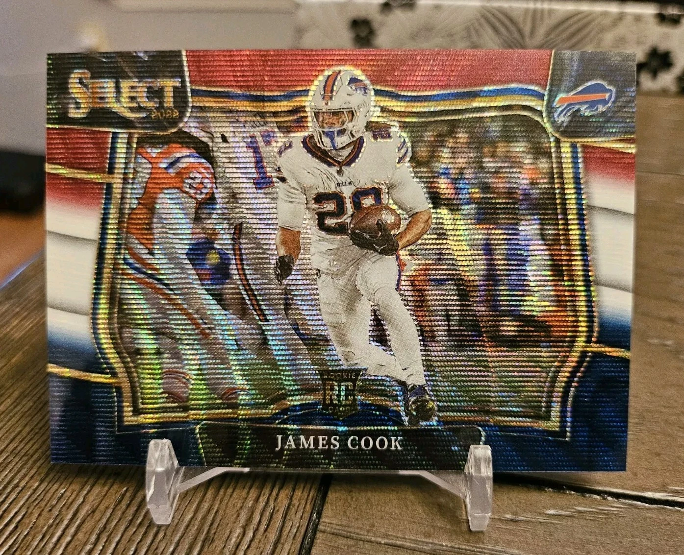 2022 Panini Select James Cook Rookie Tri-Color Prizm Field Level /75 SP! Bills