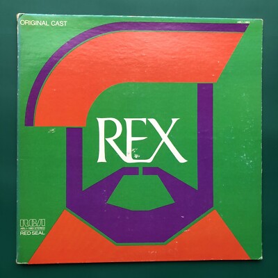REX Broadway Cast LP Nicol Williamson Glenn Close Richard Rodgers Harnick US VG+