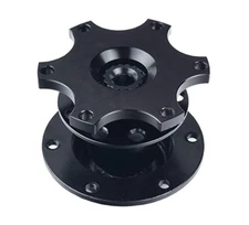 Steering Wheel Black Quick Release HUB Racing Adapter Snap Off Boss Kit For Car