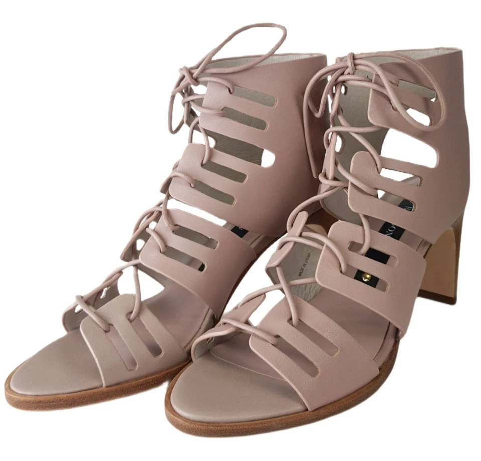 MATT BERNSON женщин розовый румяна кожи Miro каблук насос #MB091 NWB - Изображение 2 из 4