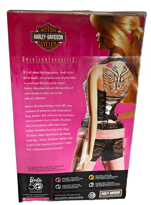 2008 Mattel Harley-Davidson PINK LABEL Barbie Doll 50th Anniversary Tattoo NIB