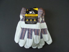 NWT Men's Wells Lamont Work  Home Gloves Heavy Duty Size Large 2pr Cowhide Palm
