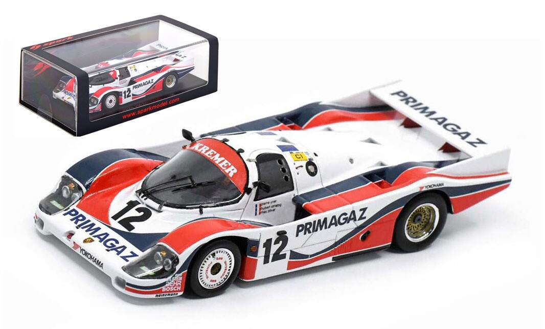 Spark S9869 Porsche 956 #12 'Kremer Racing' Le Mans 1986 - 1/43 Scale