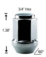 20 LUG NUTS BULGE ACORN 12x1.75 LONG CHROME FORD F150 EXPEDITION 1997-2000 - Image 2 of 2