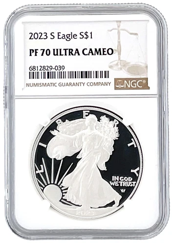 2023 S 1oz Silver Eagle Proof NGC PF70 Ultra Cameo - Brown Label