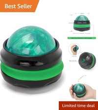 360-Degree Manual Roller Massage Ball - Sore Muscle Relief Tool in Green