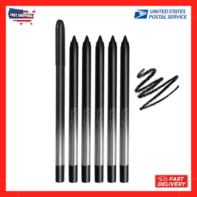 5pcs Waterproof Black Eyeliner Pencil Long-Lasting Smudge-Proof Set - NEW