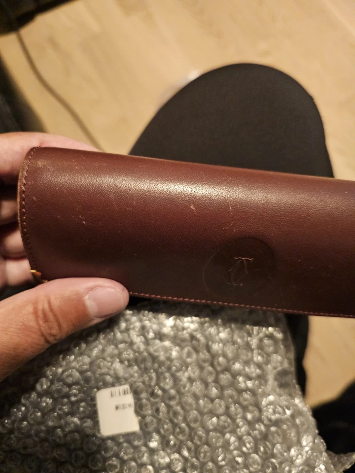 Vintage Cartier Leather Sunglasses Case - Bild 4 von 4