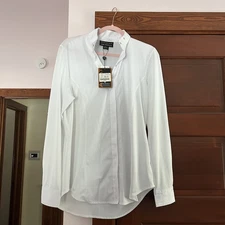 Ariat Pro Series Long Sleeve Shirt USA Size 42 White Cotton Button Up