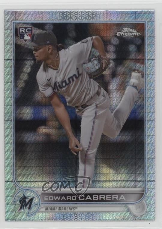 2022 Topps Chrome Sonic Prism Refractor Edward Cabrera #64 1q09