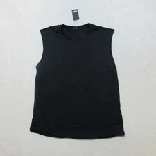 Urban Classics Open Edge Sleeveless Tee Black Size M TB1562 Fashion Apparel