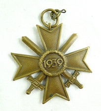 MEDAGLIA MILITARE WW2 CROCE DI GUERRA BRONZO GERMANIA TEDESCA 1939