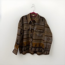 La Miel Brand -Eldora Aztec Shacket Jacket Southwestern - Large - Item1076