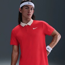 Image of Nike Court Slam Dri-FIT ADV Tennis Padel Polo FZ6931 696 XL Mens Sinner NEW £90