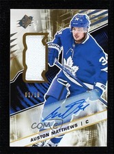 2018-19 SPx Stars Gold Premium Material 2/10 Tier 3 Auston Matthews #19 Auto 8tn