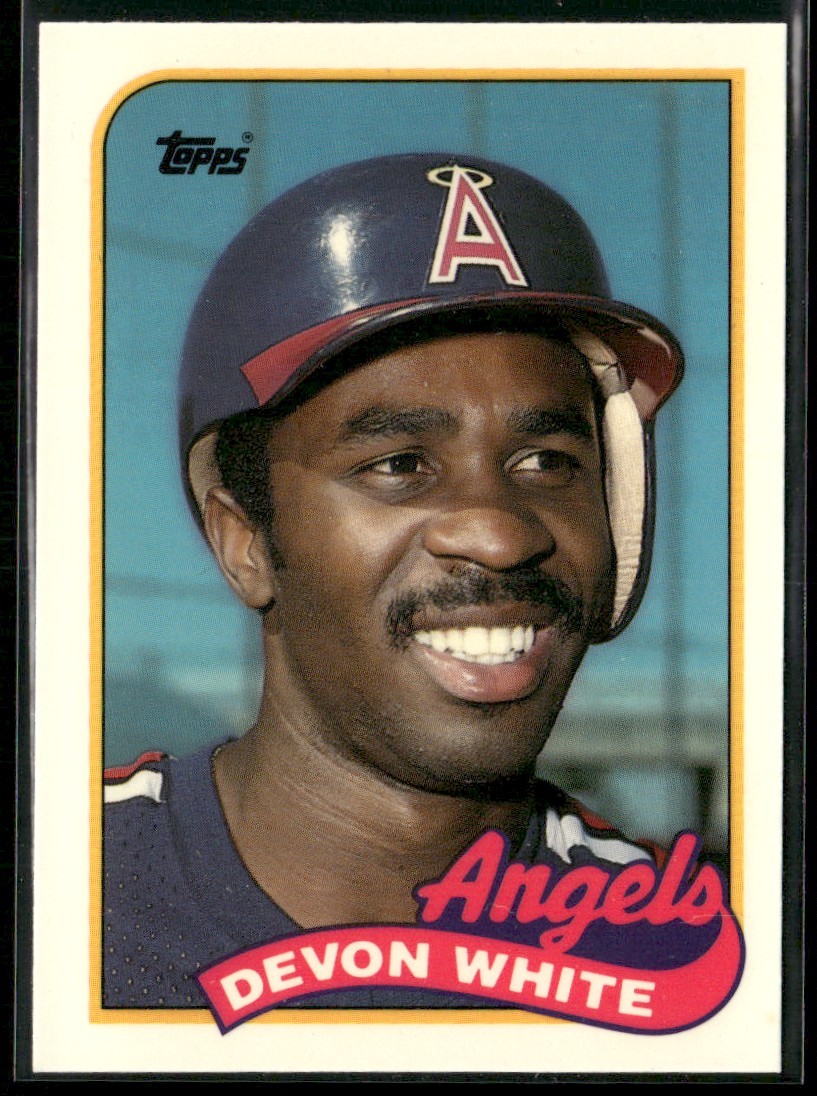 1989 Topps Tiffany Devon White California Angels #602