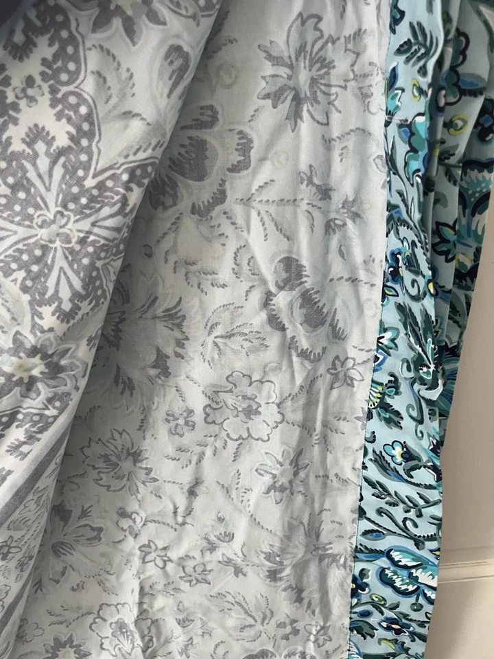 Vera Bradley Turquoise Blue Floral Shower Curtain NWOT - Image 4 of 4