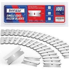 Single Edge Razor Blades, 100 Blades, Razor Blades Refiils for Razor Scraper, Ut