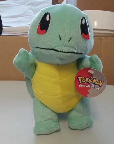 Squirtle Nintendo Pokemon Vintage 9'' Stuffed Plush Toy (Play by Play, 2000)