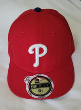 Authentic Collection New Era Phillies Kids 59Fifty Hat 6 1/2 Youth Fitted