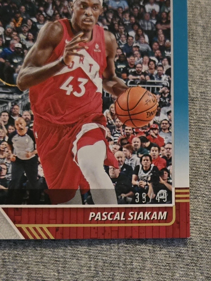 2019-20 Panini Basketball Nba Hoops Teal/light Blue Pascal Siakam  #d 38/49 - Image 2 of 4