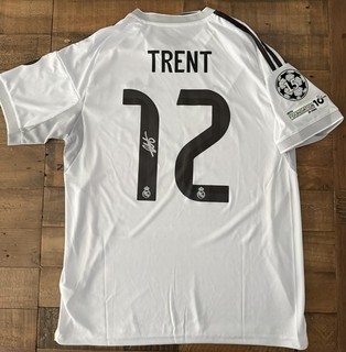 Signed Trent Alexander Arnold Real Madrid 25/26 Hole Shirt Proof England 2