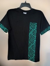 African Ankara Print T-Shirt S Black Tribal Band Tee