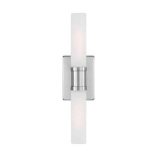 Generation Lighting Keaton 20 in. Medium 2-Light Brushed Nickel Vanity Light