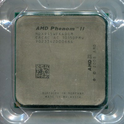 AMD Phenom II x4 945 HDX945WFK4DGM 3.0 GHz quad core socket AM3 CPU 95W Deneb