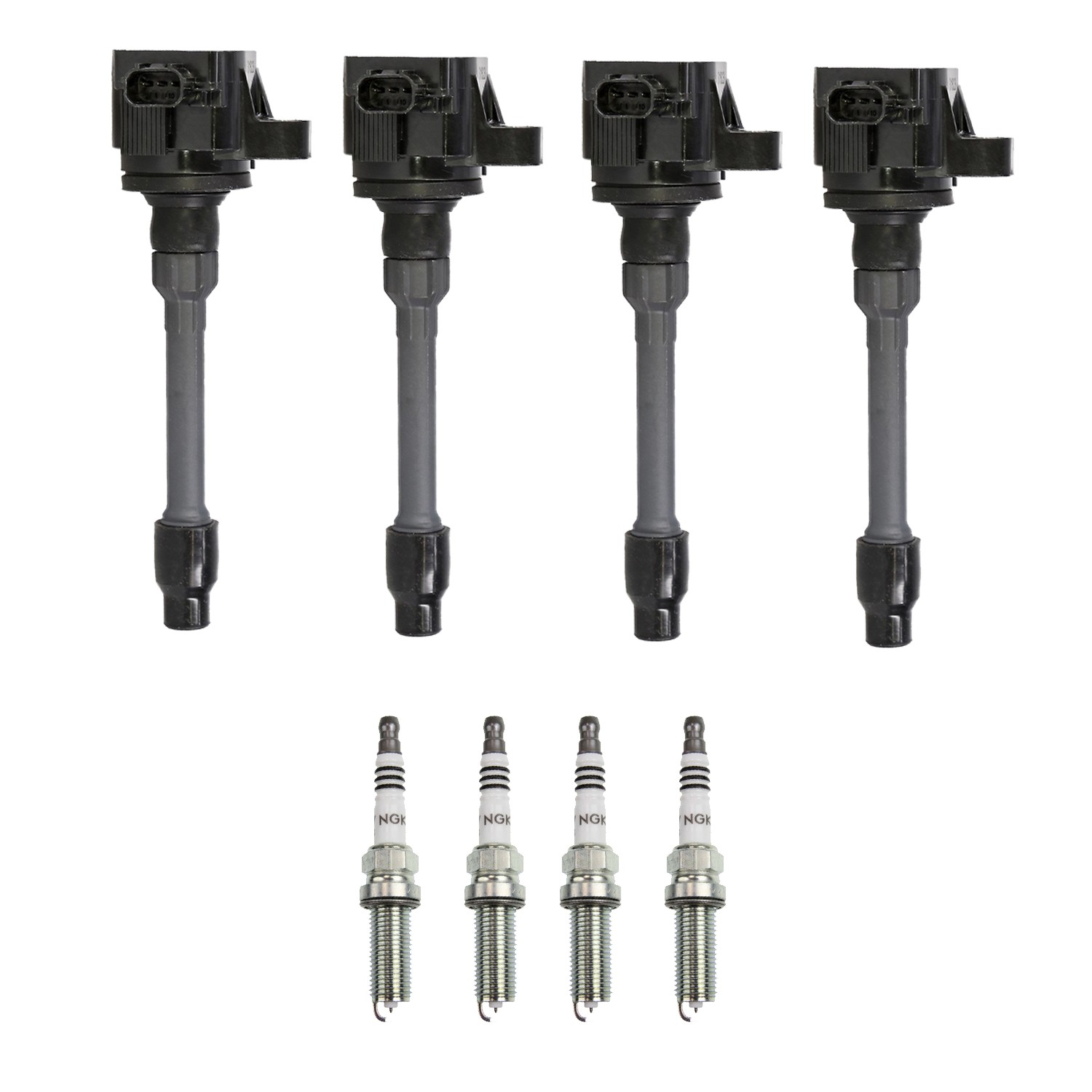 Denso 4 Ignition Coil 4 NGK Iridium Spark Plugs Kit For Civic Fit L4