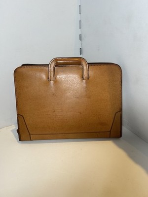 Renwick Leather Binder Folder Case with Handle