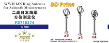 Antena de anillo Fivestar FS710374 1/700 WWII IJN para medición de acimut pinta 3D
