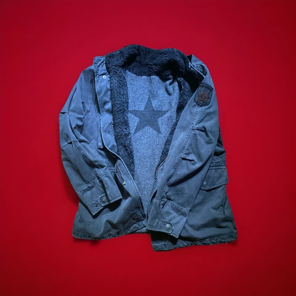 Strellson Herren Winter Jacke Swiss Cross in blau, Grösse 52. - Bild 3 von 4