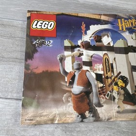LEGO Harry Potter 4712 Manual Only Troll on the Loose set 71 pcs 2002 Vintage