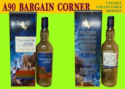 TALISKER DISTILLERS EDITION OLD SKYE MALT WHISKY EMPTY 70cl BOTTLE & DISPLAY BOX
