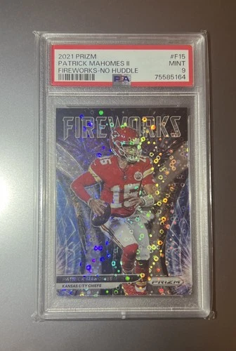 2021 Panini Prizm - Fireworks #F-15 Patrick Mahomes II PSA 9