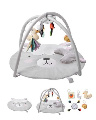 VEVOR Baby Play Gym Mat Tummy Time Activity Mat with 5 Sensory Toys 39.1'' x32.7''