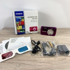 Olympus VH-210 Purple Digital Camera 14MP 5x Optical Zoom Compact Ready