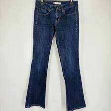Levi's 518 Superlow Boot Cut Jeans Women  s Dark Wash Jeans Size 28